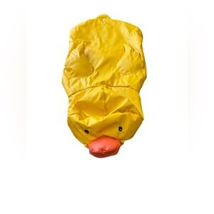 Rubber duckie dog rain coat size xl
